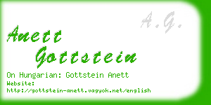 anett gottstein business card